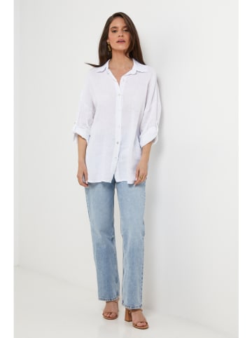 Lin Passion Lniana koszula w kolorze białym