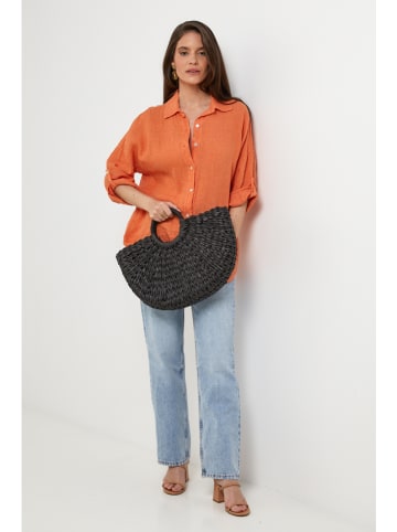 Lin Passion Lniana koszula w kolorze pomarańczowym