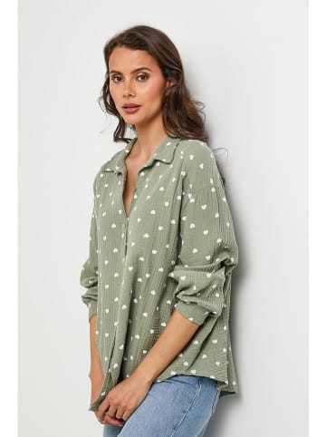 Lin Passion Koszula w kolorze khaki