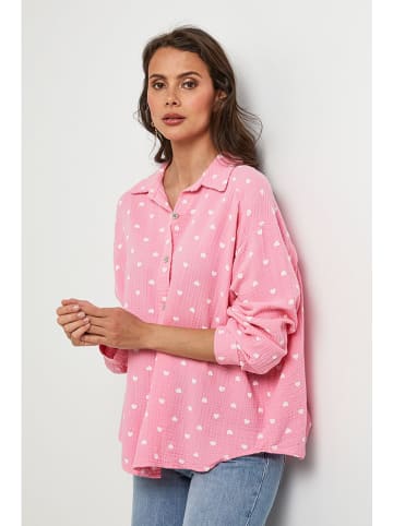 Lin Passion Bluse in Rosa