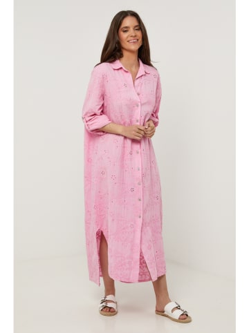 Lin Passion Lniana sukienka w kolorze jasnoróżowym