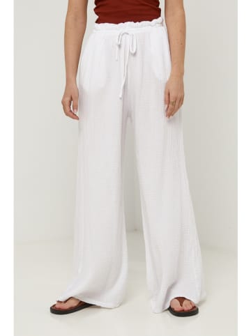 Lin Passion Lniane spodnie w kolorze białym