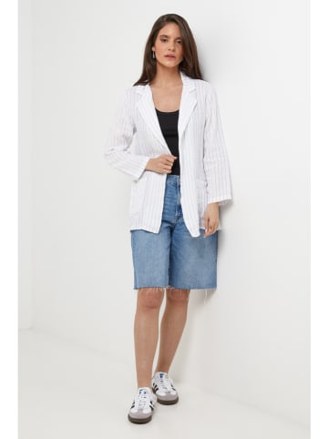 Lin Passion Leinen-Blazer in Weiß