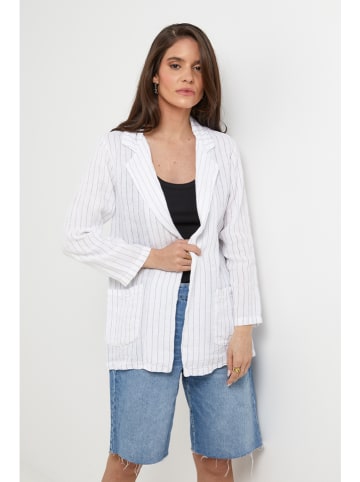 Lin Passion Leinen-Blazer in Weiß