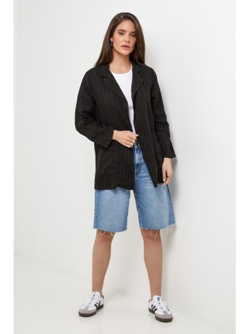 Lin Passion Leinen-Blazer in Schwarz