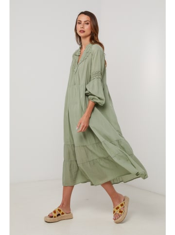Lin Passion Kleid in Grün