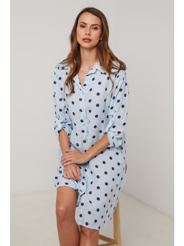 Lin Passion Leinen-Kleid in Hellblau