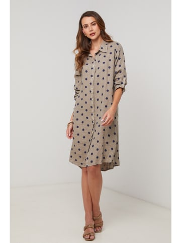 Lin Passion Linnen jurk taupe