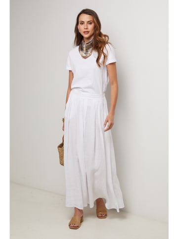 Lin Passion Lniana spódnica w kolorze białym