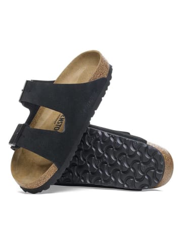 Birkenstock Skórzane klapki "Arizona" w kolorze czarnym