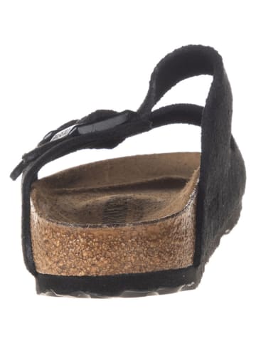 Birkenstock Skórzane klapki "Arizona" w kolorze czarnym