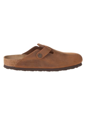 Birkenstock Skórzane chodaki w kolorze jasnobrązowym