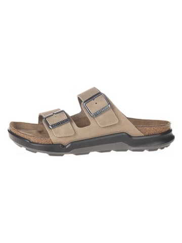 Birkenstock Leren slippers "Arizona" beige