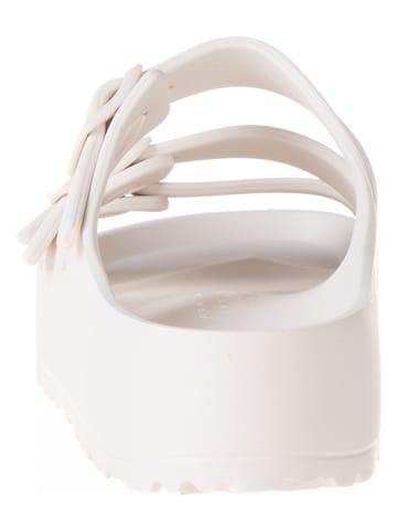 Birkenstock Slippers "Florida III Flex Platform" wit - wijdte S