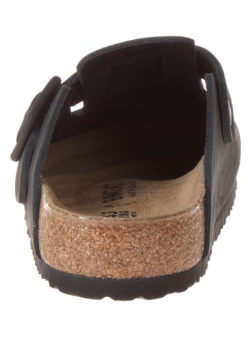 Birkenstock Leren clogs zwart