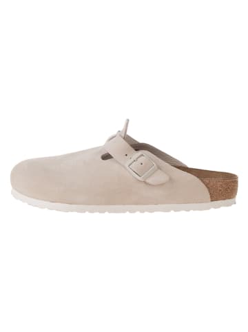 Birkenstock Skórzane chodaki w kolorze kremowym
