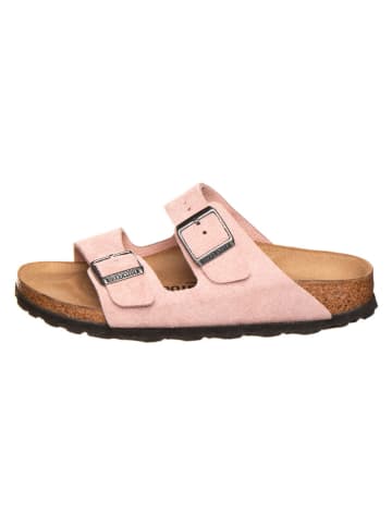 Birkenstock Leren slippers "Arizona" lichtroze