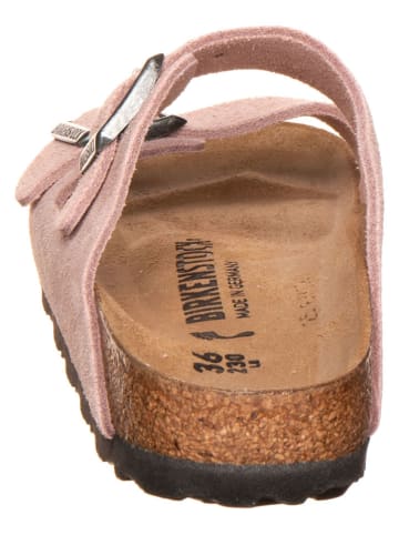 Birkenstock Skórzane klapki "Arizona" w kolorze jasnoróżowym