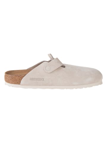 Birkenstock Skórzane chodaki w kolorze kremowym