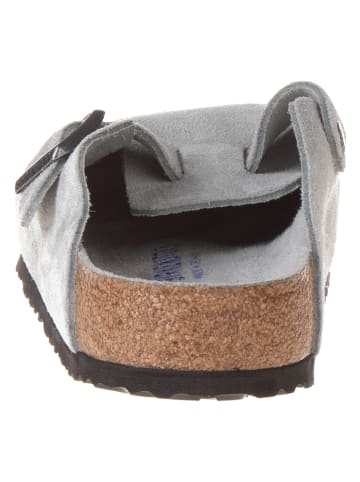 Birkenstock Leren clogs grijs