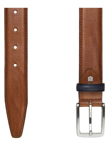 PROFUOMO Leren riem cognackleurig