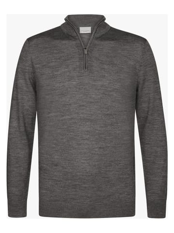 PROFUOMO Wollpullover in Dunkelgrau