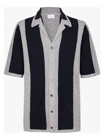 PROFUOMO Hemd in Schwarz/ Grau