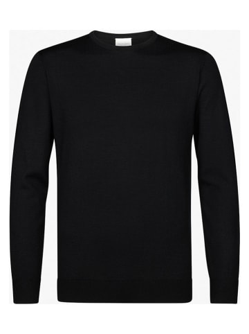 PROFUOMO Wollpullover in Schwarz