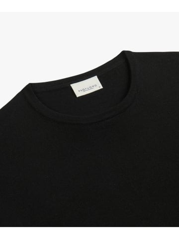 PROFUOMO Wollpullover in Schwarz