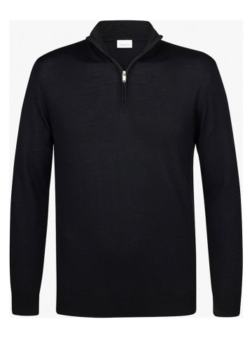 PROFUOMO Wollpullover in Schwarz