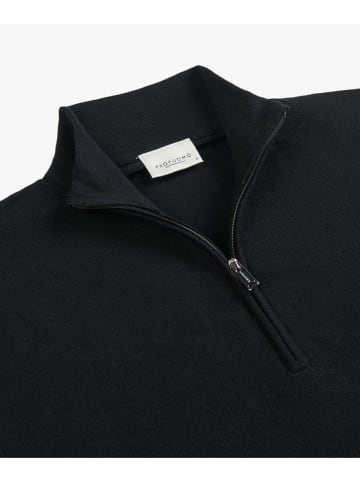 PROFUOMO Wollpullover in Schwarz