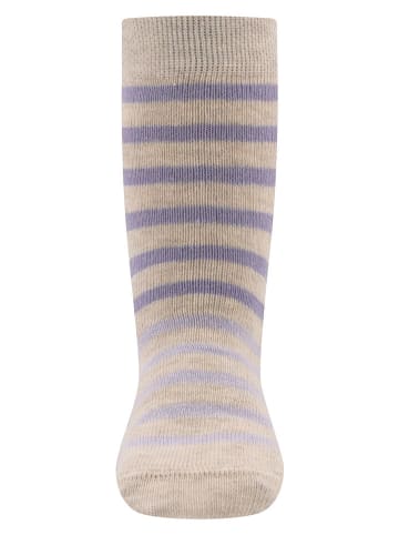 ewers 2er-Set: ABS-Socken in Beige/ Lila