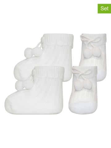 ewers 2er-Set: Babysocken in Weiß