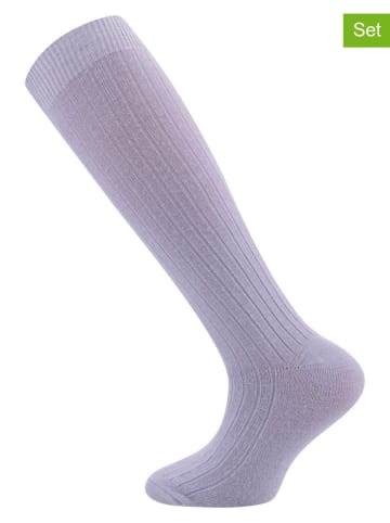 ewers 2er-Set: Kniestrümpfe in Lila/ Rosa