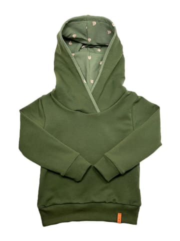 LiVi Hoodie "Moss bear" in Dunkelgrün