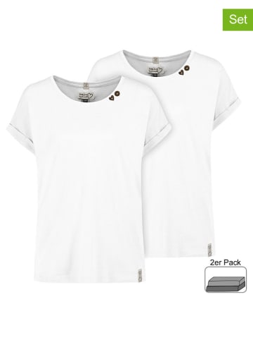 Sublevel 2er-Set: Shirts in Weiß