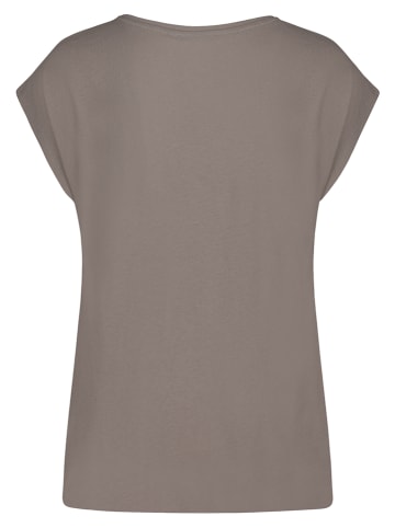 Sublevel 2-delige set: shirts taupe/wit