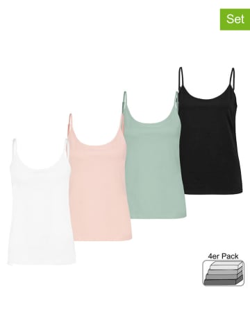Sublevel 4er-Set: Tops in Weiß/ Bunt