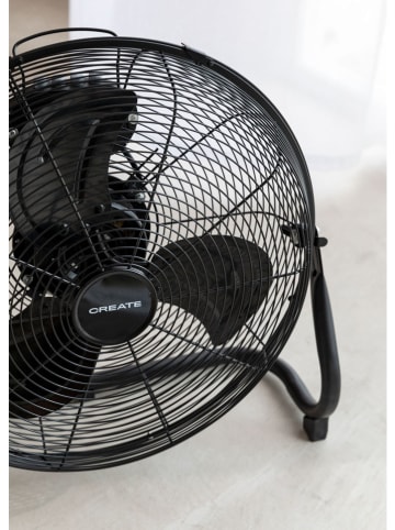 CREATE Standventilator ''Retro'' in Schwarz - (B)40,5 x (H)41 x (T)20 cm