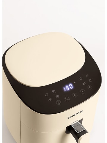 CREATE Frytkownica beztłuszczowa "Pro Compact" w kolorze kremowym - 3,5 l