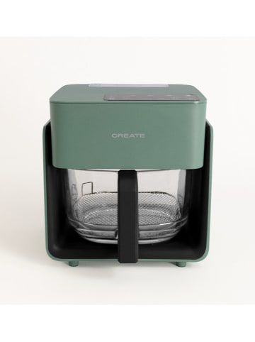 CREATE Frytkownica beztłuszczowa "Studio Crystal" w kolorze zielonym - 4,2 l