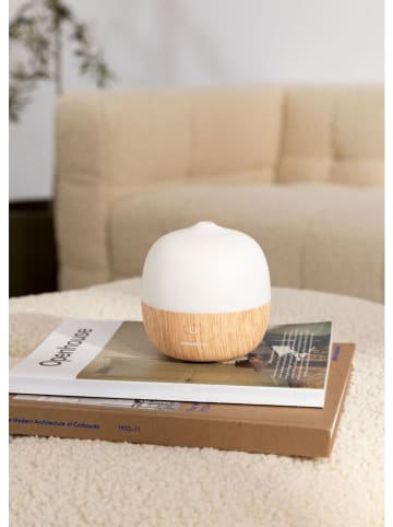 CREATE LED-Aromadiffusor in Beige/ Weiß - (H)12 x Ø 12,3 cm