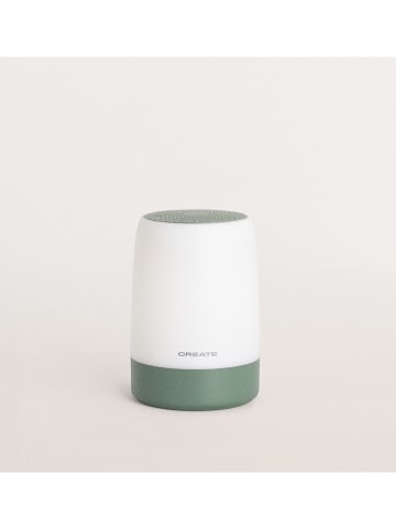 CREATE LED-Schlaf- und Weißrauschenleuchte in Grün - (H)15 x Ø 10,5 cm