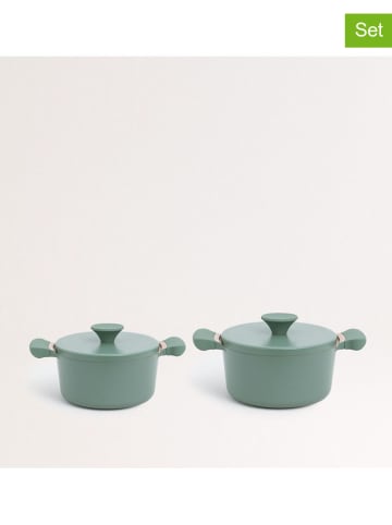 CREATE 4-delige set: kookpannen groen