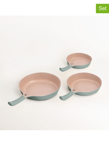 CREATE 3-delige set: braadpannen groen