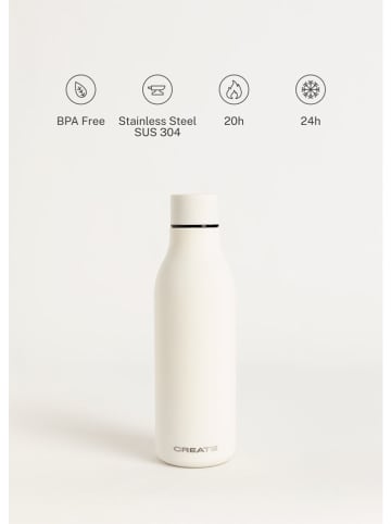 CREATE Thermoflasche in Weiß - 550 ml