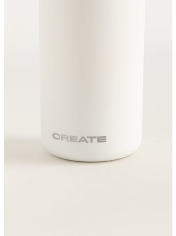 CREATE Butelka termiczna w kolorze białym - 550 ml