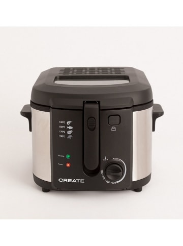 CREATE Fritteuse ''Oil Pro'' zwart/zilverkleurig - 3 l