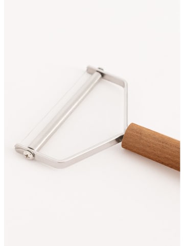 CREATE Käseschneider in Hellbraun/ Silber - (B)11,5 x (H)17,3 x (T)2,7 cm