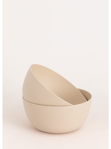 CREATE Miski outdoorowe (2 szt.) w kolorze kremowym - Ø 18,5 cm